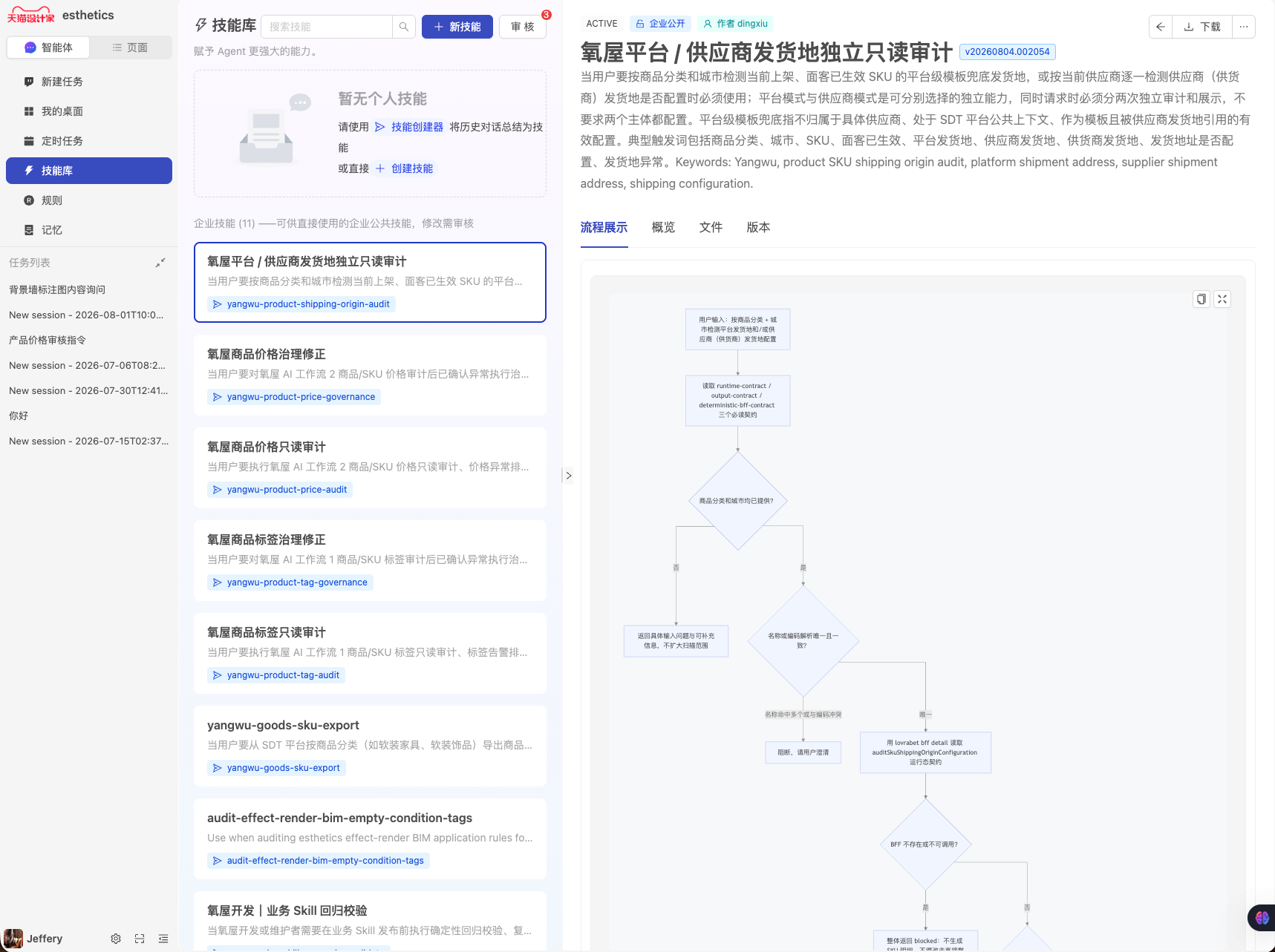 右上角进入审核